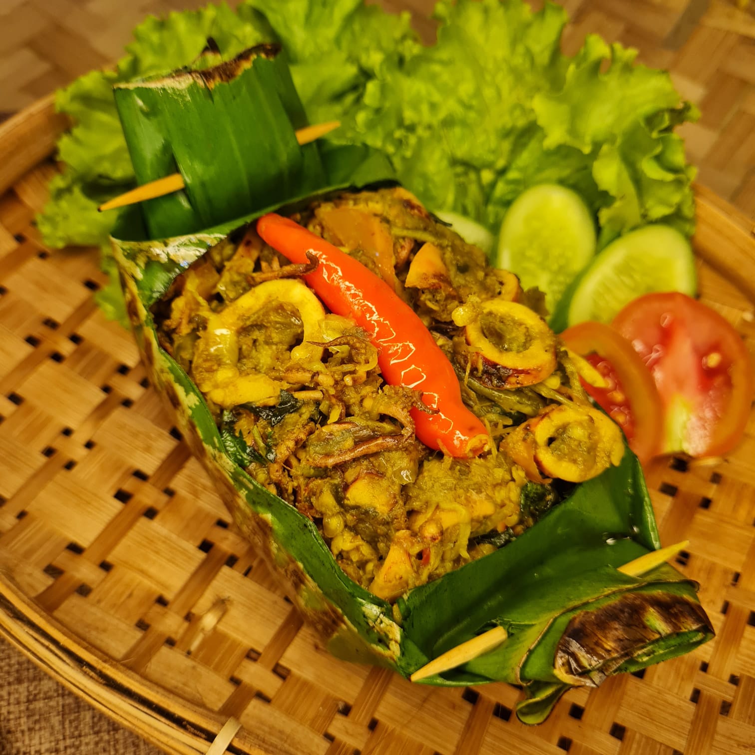 Nasi Bakar Cumi